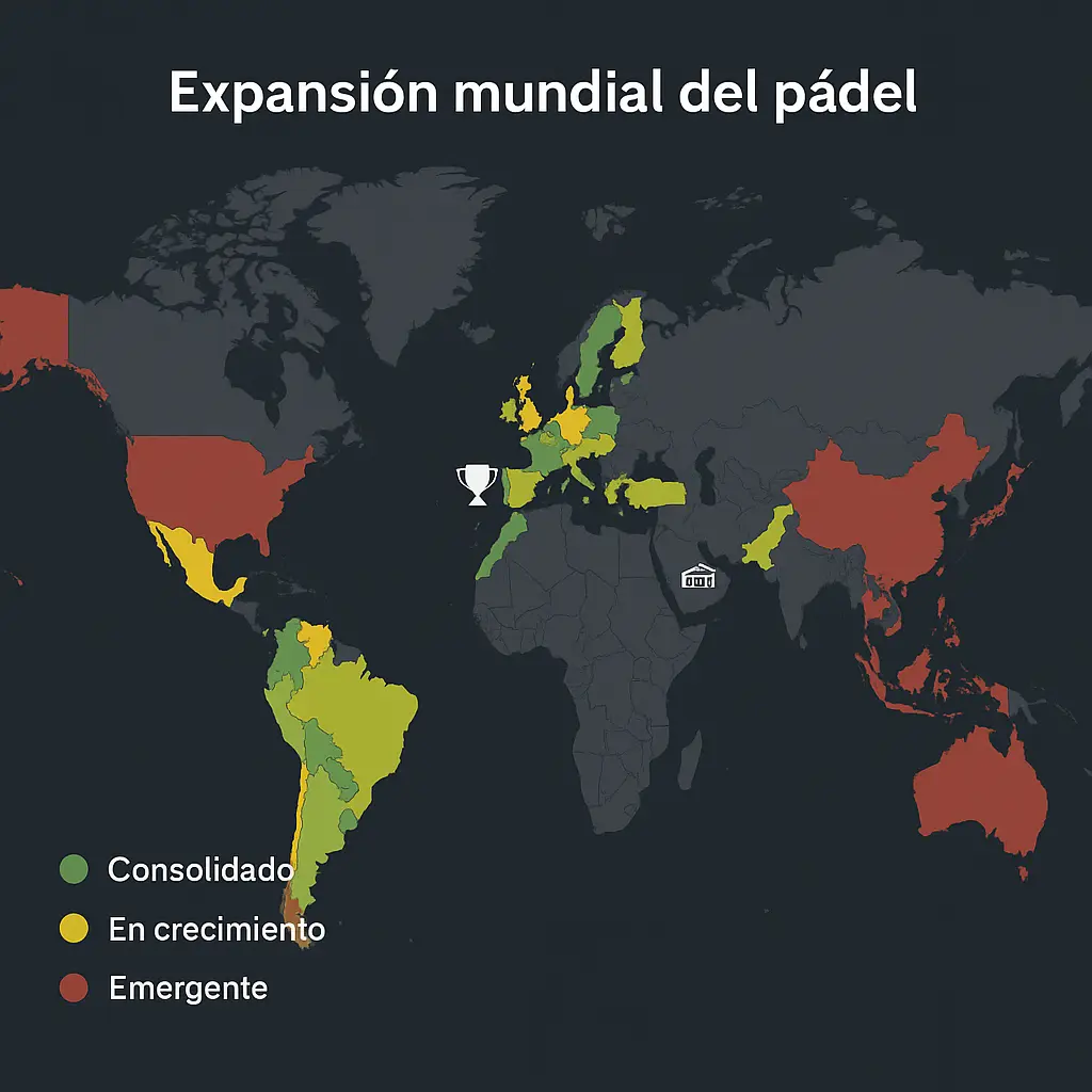 El auge del pádel en el mundo